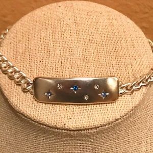 Lucky Brand Silver Toned Bracelet with Star Accents--NWT!